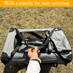 Caja de viaje plegable de lado suave de 3 puertas para perros, jaula portátil plegable para perros para exteriores y jaula de viaje para perrera - Product Image 5