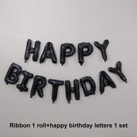 13 ballons lettres or rose Joyeux Anniversaire, ballons en aluminium pour fête d'anniversaire d'adultes et enfants, et décorations de baby shower