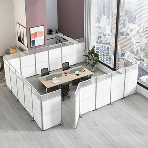 Divisorio Mobile Pieghevole in Lega di Alluminio Moderno e Semplice per Ufficio e Magazzino - Partizioni Mobili per Ufficio all'Ingrosso - Product Image 2