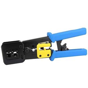 เครื่องมือเข้าหัวสายเคเบิลเครือข่าย <span class=keywords><strong>MCO</strong></span> RJ45/RJ12 Cat5/Cat6 8P8C รองรับ TCP พร้อมที่ปอกสายและที่หนีบอเนกประสงค์สำหรับ FTTH - Product Image 1