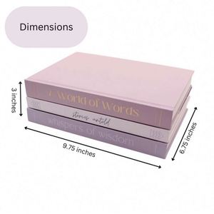 Carnets de notes/agendas décoratifs en cuir rigide aux couleurs pastel personnalisées, ensemble de livres décoratifs au design de table basse – Idéal pour les fêtes - Product Image 2