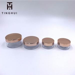 โลโก้แบบกำหนดเอง ขวดพลาสติกสีดำขนาดเล็ก 3 มล. 5 มล. 10 กรัม 10 มล. 15 กรัม 20 กรัม 28 กรัม 30 มล. 50 มล. 60 กรัม 2 ออนซ์ พร้อมฝาสีโรสโกลด์ - Product Image 3