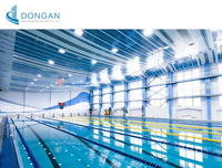 Edificio de Gimnasio con Estructura de Acero Q355B de Gran Envergadura, Diseñado en 3D con Tekla, para Piscina Comunitaria y Sala de Entrenamiento