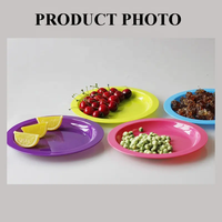 Assiettes de camping en plastique Ensemble de couverts Assiettes jetables biodégradables