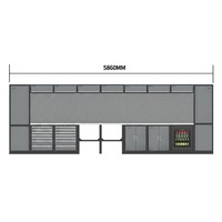 Système de rangement modulaire à tiroirs pour garage et atelier, armoire à outils industrielle personnalisée OEM avec établi mobile
