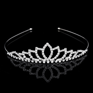 <span class=keywords><strong>Diadème</strong></span> couronne avec strass en cristal, pour fête d'anniversaire, prix de gros d'usine, idéal comme cadeau - Product Image 4