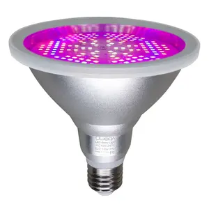 LIWEIDA E26/E27 Full Spectrum Plant Light Bulb mit 180 LEDs für Indoor Plants Greenhouse Replace Traditional 100W Grow Light