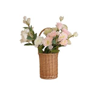 Fleurs artificielles de Lisianthus en soie blanc et rose clair, haute simulation, pour mariage et décoration intérieure - Product Image 5