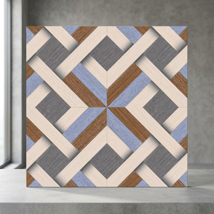 <b>Matt</b> Finish 400x400mm Iris Wood Grey Porcelain <b>Floor</b> Tiles Durable 40x40cm Tiles for Government & Commercial Use - Product Image 1