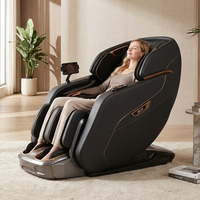 Fauteuil de massage Shiatsu intelligent professionnel avec compression par airbag et thérapie aux ions négatifs pour un bien-être corporel total