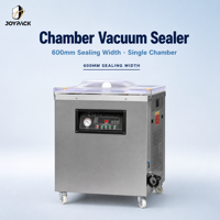Machine de mise sous vide DZ-600 à chambre extra large, barre de scellage extra longue de 600 mm, machine d'emballage sous vide alimentaire, cuve en acier inoxydable 201