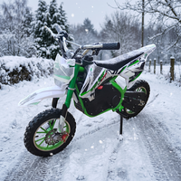 Moto tout-terrain semi-automatique pour enfants de 500 W, mini moto de cross pour jeunes, moto de course pour enfants