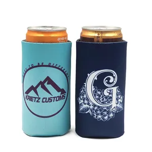 High Quality Promotion Beverage Stubby Holder Slim Insulated Can Sleeve Sublimation Neoprene Can Cooler