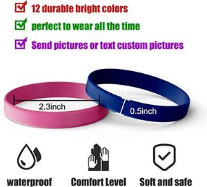 Pulsera de Silicona Personalizada de Caucho Reciclado Multicolor Barata de Alta Calidad en Oferta - Product Image 4