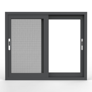 Hiện đại tùy chỉnh Hurricane-proof trượt cửa kính cửa sổ thép không gỉ cho sân thượng ban công khung hợp kim nhôm - Product Image 1