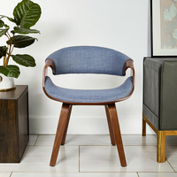 Accoudoir de chaise d'appoint moderne en bois massif pour salle d'attente VIP Salon de loisirs Salle à manger Hôtel Meubles de maison pour appartements