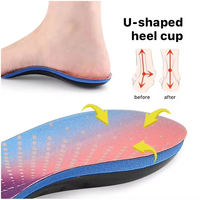 Semelles orthopédiques avec soutien de la voûte plantaire, amortissantes, pour pieds plats, fasciite plantaire, soulagement de la douleur, semelles pour la marche