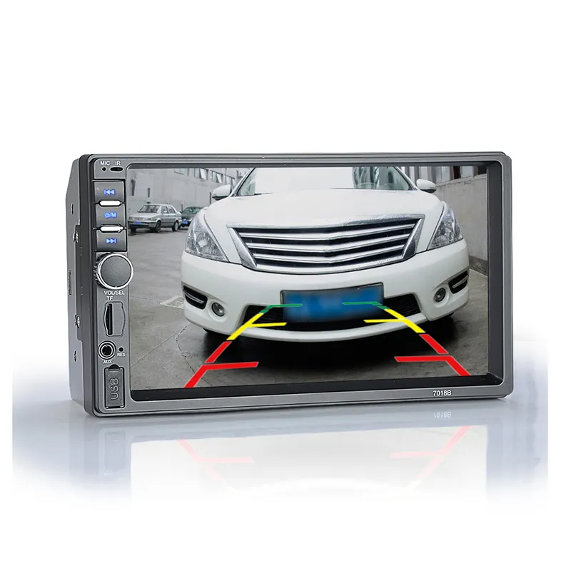 7018B 7 inç araba multimedya oyuncu dokunmatik ekranı Full Hd araba Mp5 araba DVD OYNATICI