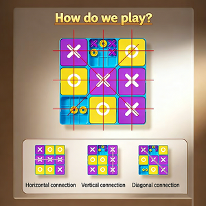 <span class=keywords><strong>Giochi</strong></span> da Tavolo Emozionanti per Riunioni Familiari, Puzzle Tris, Gioco Strategico Educativo per lo Sviluppo del Pensiero Logico - Product Image 4