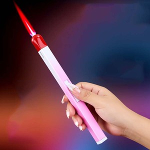 2025 sáng tạo ngọn đuốc gió nhẹ hơn ngọn lửa màu Đỏ que diêm hình dạng bơm lại nhẹ hơn - Product Image 1