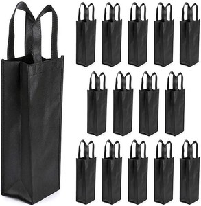 Bán buôn vải túi rượu với bông xử lý chai duy nhất Logo hoặc thiết kế in ấn không dệt không dệt Túi rượu cho chai - Product Image 2