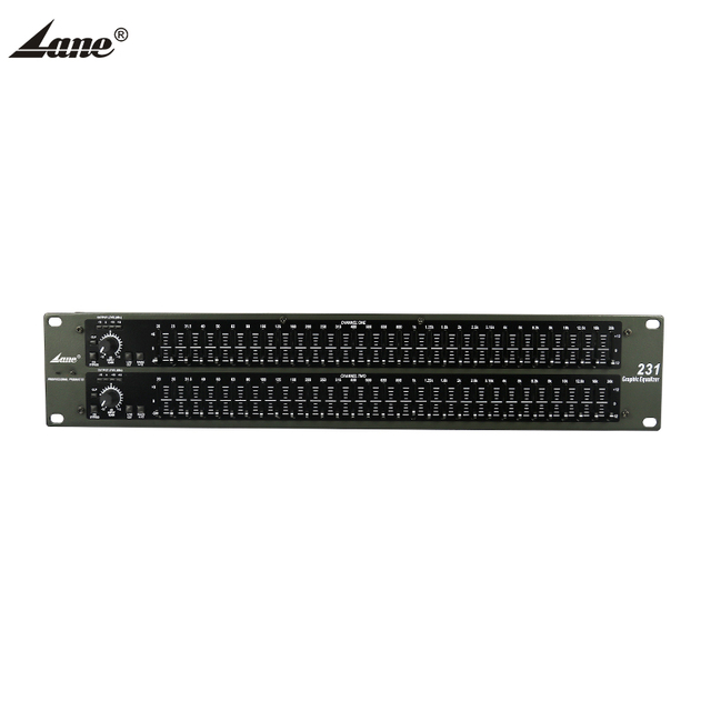 Lane EQ-231 Pro 6 Uitgang Auto Best Home Stereo Digital  Audio 31 Band Graphic Equalizador Band Graphic Amplifier Equalizer