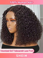 Vente en gros de perruques en cheveux humains naturels ondulés non traités, couleur naturelle chinoise, perruques en dentelle sans colle en cheveux humains couleur naturelle.