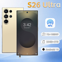 Smartphone S26 Ultra per Creatori di Contenuti, Dual SIM, NFC, Fotocamera Selfie 108MP+72MP, Memoria 22+2TB, Batteria 8000mAh, Schermo 6.9 Pollici