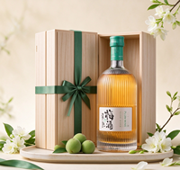 Offre Spéciale – Bouteille en Verre Super Flint de 500 ml pour Spiritueux, avec Logo Personnalisé, pour Whisky, Gin, Rhum, Vodka, Tequila, Bourbon, avec Capsule