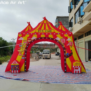 การตกแต่งซุ้มประตูคณะละครสัตว์ที่ทำให้พองได้ประตูทางเข้าขนาดยักษ์สู่สวนสนุกคาร์นิวัล - Product Image 6
