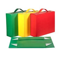 Boîte cadeau magnétique pliable de luxe avec logo personnalisé, gaufrage, pelliculage mat, doublure en éponge, emballage recyclable pour projets