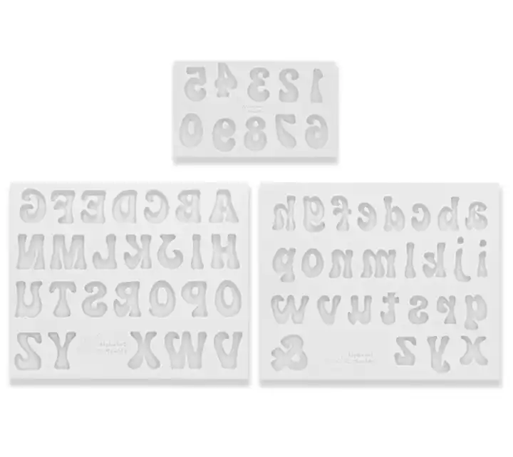 Silicone Mould - Alphabet (Large), Resin Name Initials