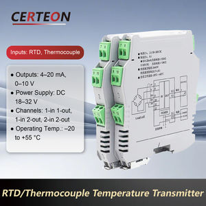 Transmetteur isolé <span class=keywords><strong>TS</strong></span> TR TC pour thermocouple ou RTD sur rail DIN avec sortie 4-20mA ou 0-10V transmetteur de température - Product Image 2