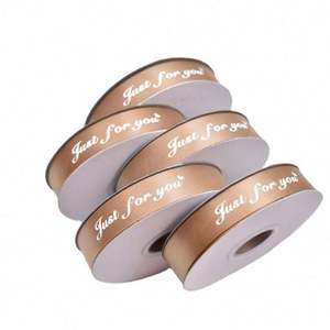 โรงงานขายส่งริบบิ้นผ้าซาตินโพลีเอสเตอร์ RPET 100% แบบสองหน้า ผลิตตามสั่ง พิมพ์โลโก้ได้ เป็นมิตรกับสิ่งแวดล้อม ม้วน 196 - Product Image 4