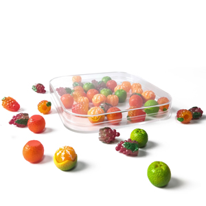 210*145*40mm Hard Plastic Foodstuff Clamshell Protection Box Personal Label Stickers Square Clear Acrylic Candy Cube Food Boxes