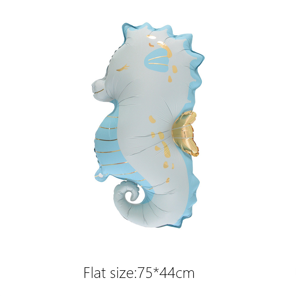 Blue seahorse