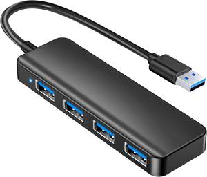 Divisor USB SYONG USB 3.0 y USB 2.0, Plug and Play para Laptop, PC, MacBook, <span class=keywords><strong>Mac</strong></span> Pro, <span class=keywords><strong>Mac</strong></span> Mini, iMac, HUB USB de Plástico Negro - Product Image 1