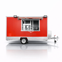 Remolque de Comida Móvil de 12 pies para Exteriores, Carrito de Hot Dogs, Food Truck con Cocina Completa, EE. UU.