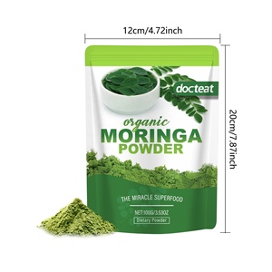 Poudre de Moringa Naturelle en Gros, Saveur Matcha Mélangée, Facile à Assortir aux Repas, Boisson Quotidienne, Poudre de Moringa Biologique - Product Image 3