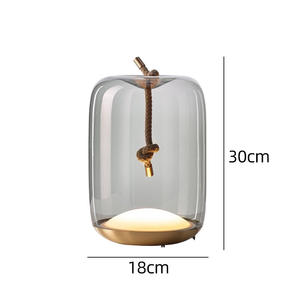 Zeal Lighting Sala de estar Dormitorio Decorativo nórdico Cama moderna Lámpara de mesa de lectura de vidrio lateral - Product Image 6