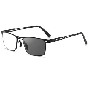 Lunettes de lecture <span class=keywords><strong>progressives</strong></span> photochromiques, nouveau design, lunettes de lecture pour hommes, métal doré noir, lunettes de lecture de pêche, photochromiques, lunette 2026 - Product Image 1