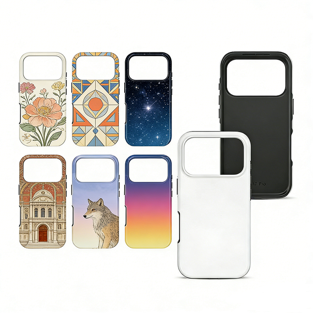TuoLi Stable Bulk Supply Capacity Tpu Pc Coating 2IN1 Double Blanks Sublimation Mobile Cell Phone Case for Printing Machine