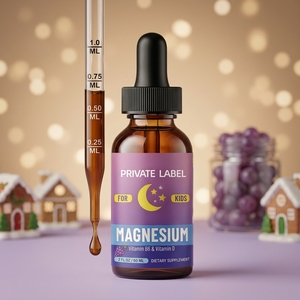 Consegna Rapida, Etichetta Privata OEM, Integratore Liquido di Magnesio, Gocce di Magnesio Complesso <span class=keywords><strong>con</strong></span> Omega-3, <span class=keywords><strong>Vitamina</strong></span> B6 e <span class=keywords><strong>D3</strong></span> per il Sonno - Product Image 1
