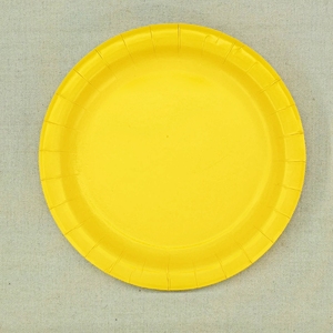 DAMAI - Juego de Vajilla de Papel Amarillo para Fiestas, Vajilla Desechable para Mesa de Fiesta, Platos de Papel Sólido de 7 y 9 Pulgadas, Vasos y Servilletas - Product Image 4