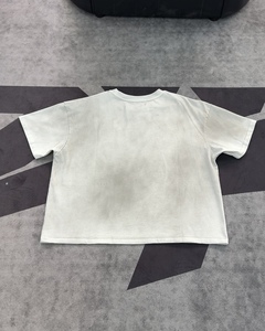 Camiseta Personalizada con Estampado Kornit, 280g, Tejido Grueso, Estilo Vintage, Diseño de Carretera del Desierto, para Hombre, Holgada, con Hombros Caídos, de Algodón, Casual, Manga Corta - Product Image 3