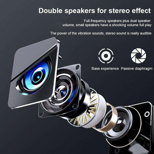 JSGAMING V-116 Enceintes d'ordinateur actives avec LED RGB, amplifiées, filaires USB, lecteur audio portable, conception à double boîtier, OEM ODM - Product Image 5