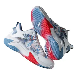 Zapatillas de baloncesto ligeras y transpirables con logotipo personalizado, alta calidad, para deportes al aire libre, venta al por mayor
