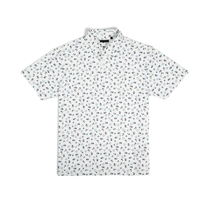 Chemises de golf pour hommes personnalisées, respirantes, coupe classique, en jersey polyester et élasthanne, logo imprimé numérique avec design gratuit - Product Image 2