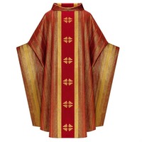 Vêtements liturgiques unisexes pour prêtres catholiques, chasuble élégante, costume de clergé, robe à col, manteau de prêtre, polyester, style médiéval