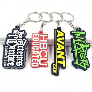 Llaveros de PVC Personalizados al por Mayor, Mosquetones de Plástico con Diseño de Anime y Dibujos Animados - Product Image 1